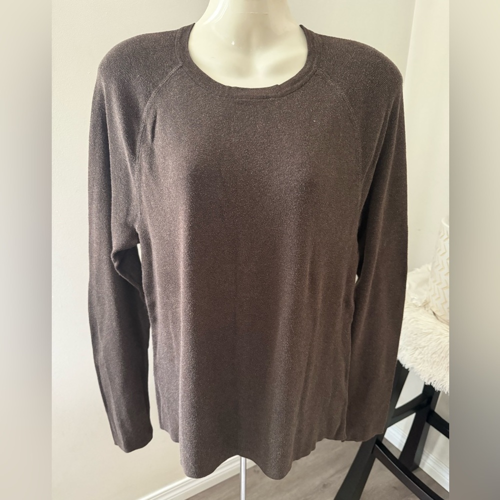 49. Banana Republic Chocolate Brown Crew Neck Sweater